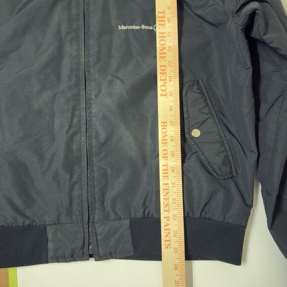 Vtg Mercedes Benz Official Tag Full Zip Harrington Jacket Embroidered Logo Men L - Picture 8 of 12